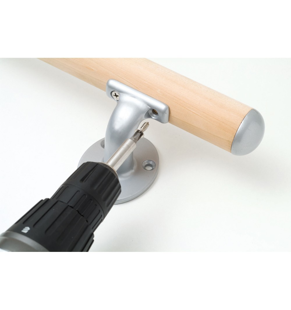 Support main courante Inoline Alu